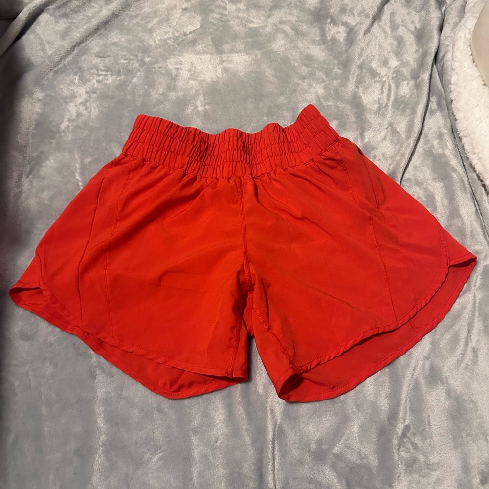 50% off w❤️ Lululemon Track That Mid-Rise Lined Short 5" Love Red 2 - Picture 5 of 7